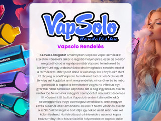 Részletek : Vapsolo rendelés